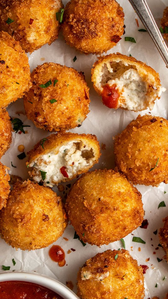 These fried ricotta balls are always a crowd favorite
