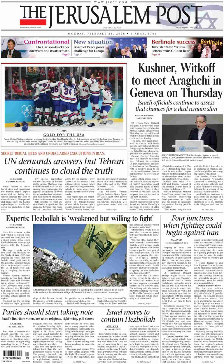 23 February 2026: 'Mashaba and Zille squared off' and other world headlines