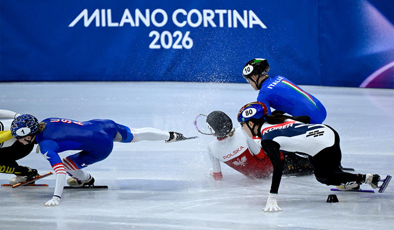 Olympic speed skater slashed by rival’s skate gives update after ...