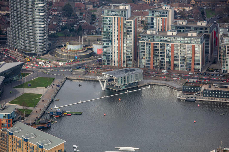 Floating water park with lido and sauna planned for Royal Docks