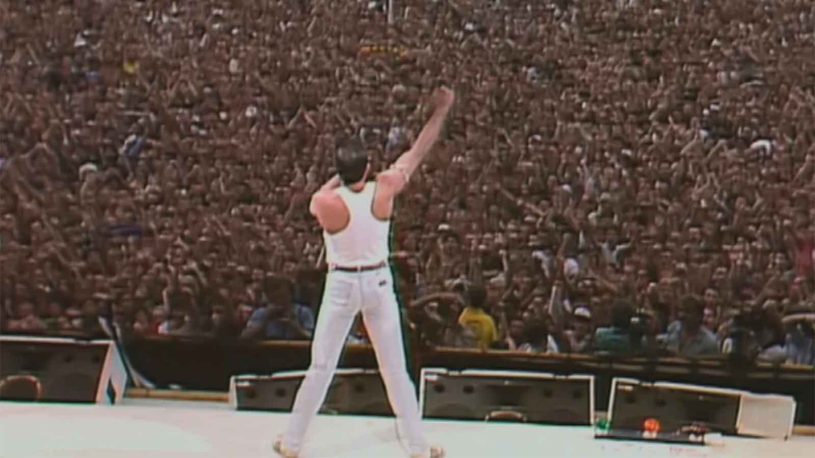 Classic rockers striking their most iconic poses