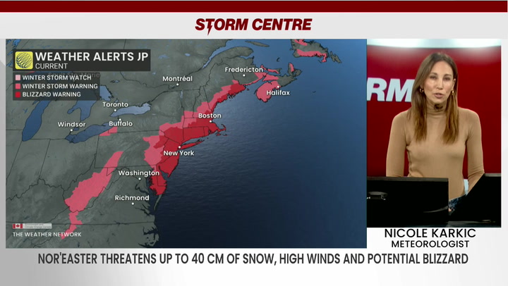 Nor'easter slams Atlantic Canada with heavy snow and high winds