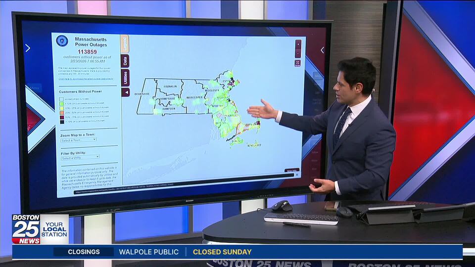 Hundreds of thousands of Mass. customers without power as nor’easter ...
