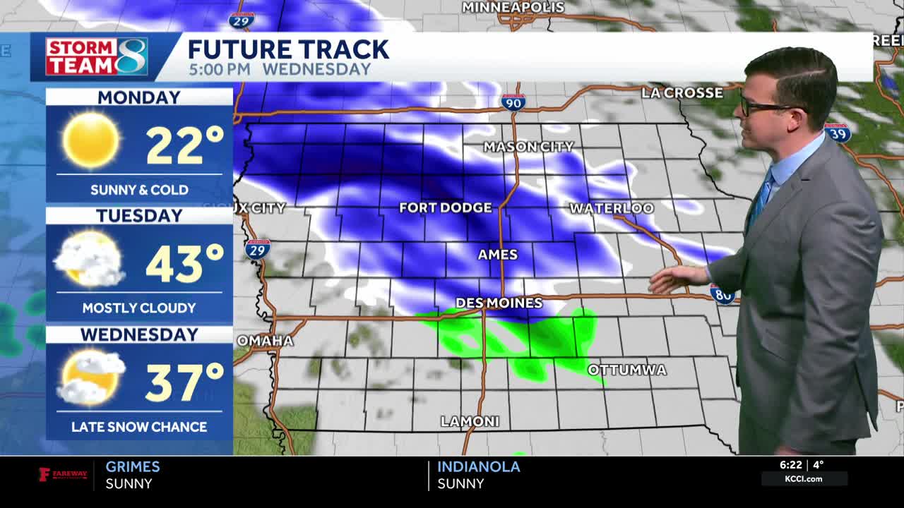 Iowa weather: Bitter cold to start the week with more snow chances by ...