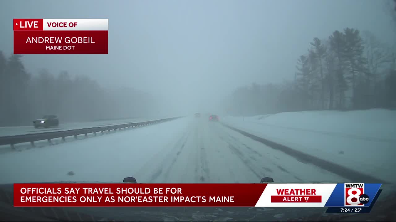 Maine plow crews working to keep roads clear