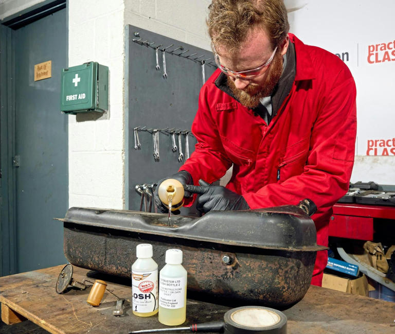 Restore a classic’s fuel tank