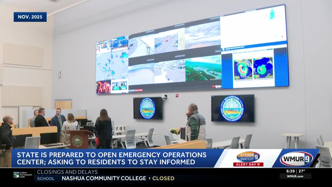 New Hampshire Emergency Operations Center prepares to open during nor ...
