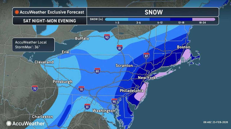Monster nor'easter update: Most snowfall reported in these locations ...