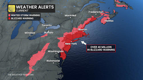 40 million caught in major winter storm hitting US East Coast