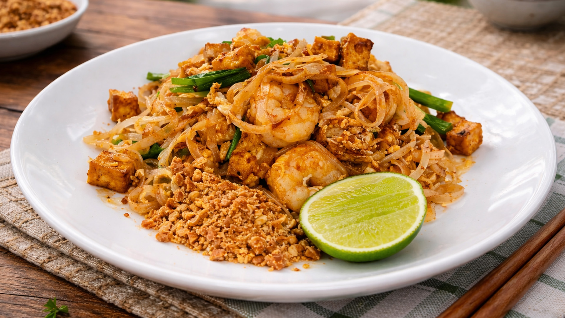 Classic pad thai noodles made easy