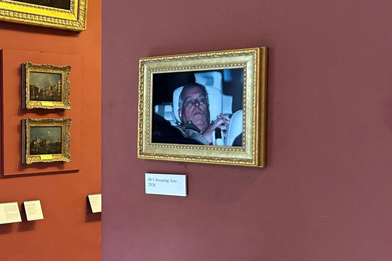 ExPrince Andrew’s postarrest photo hung in Paris’ Louvre Museum by(02)