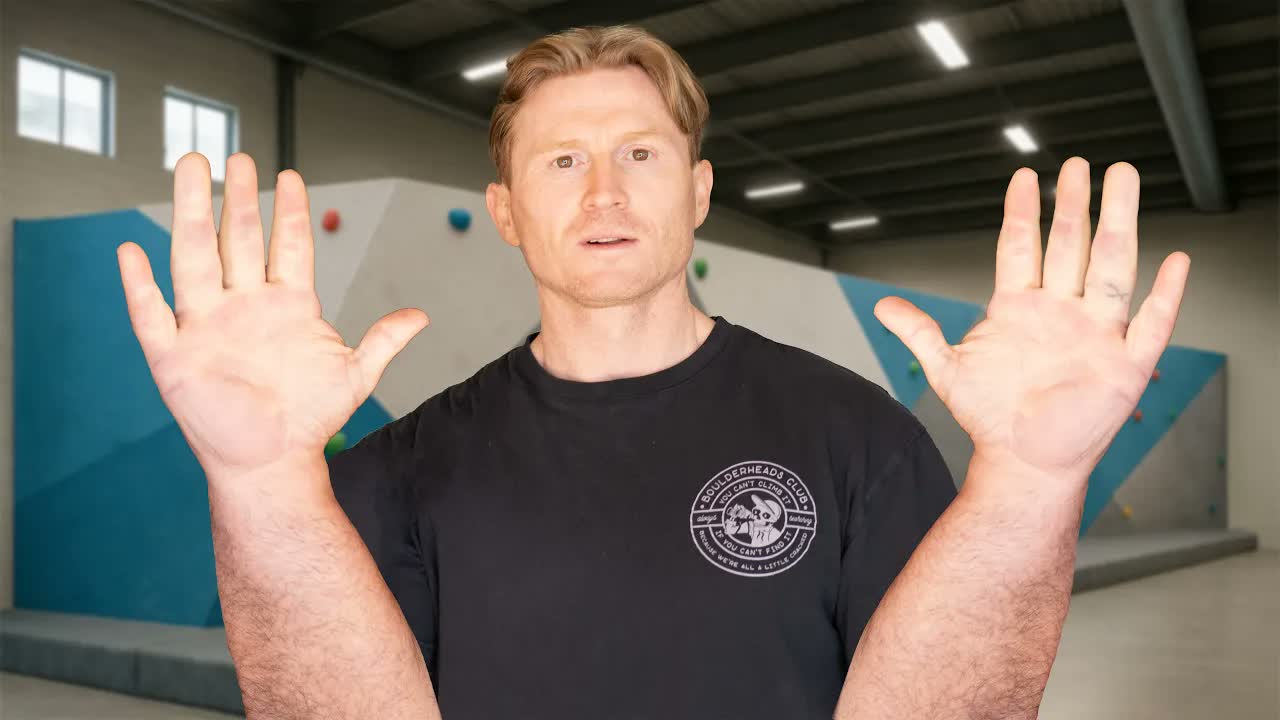 World’s largest hands - Climbing was never built for this
