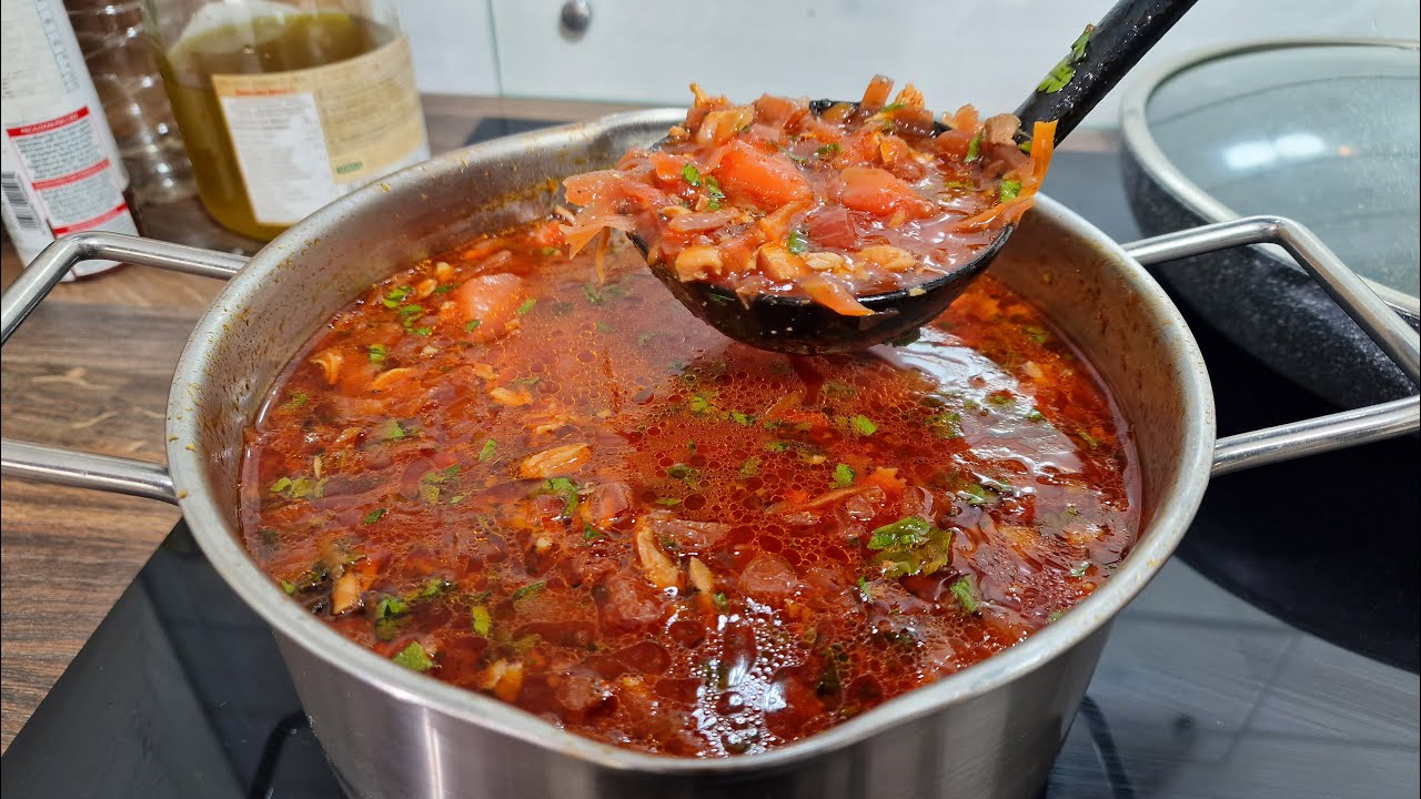 Jewish chicken soup with beets – a recipe everyone should make