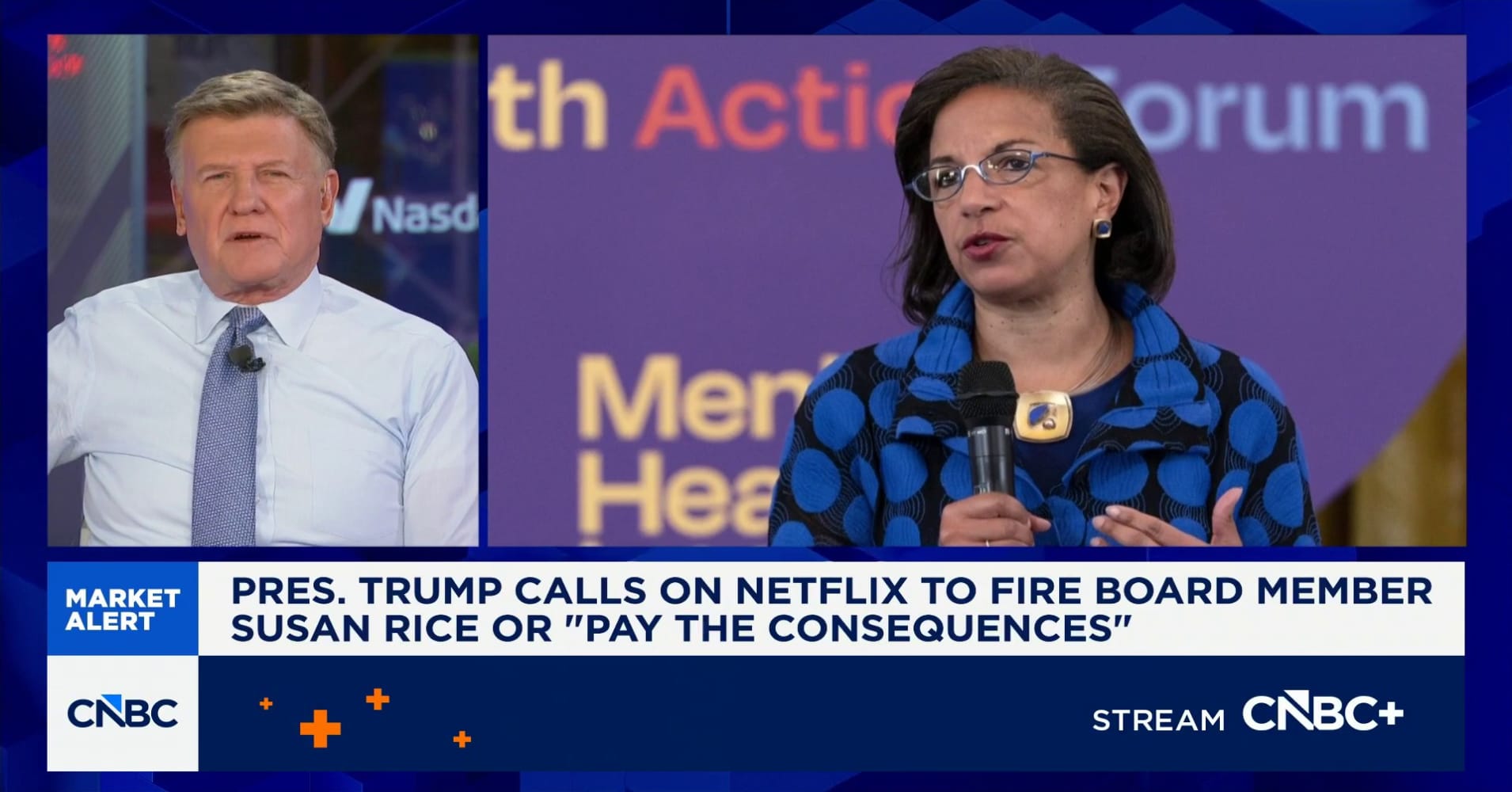 Pres. Trump calls on Netflix to fire board member Susan Rice or pay the ...