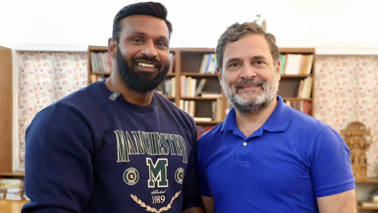 rahul gandhi meets mohammad deepak tells him he will take his gym membership dehradun bajrang dal muslim shopkeeper row