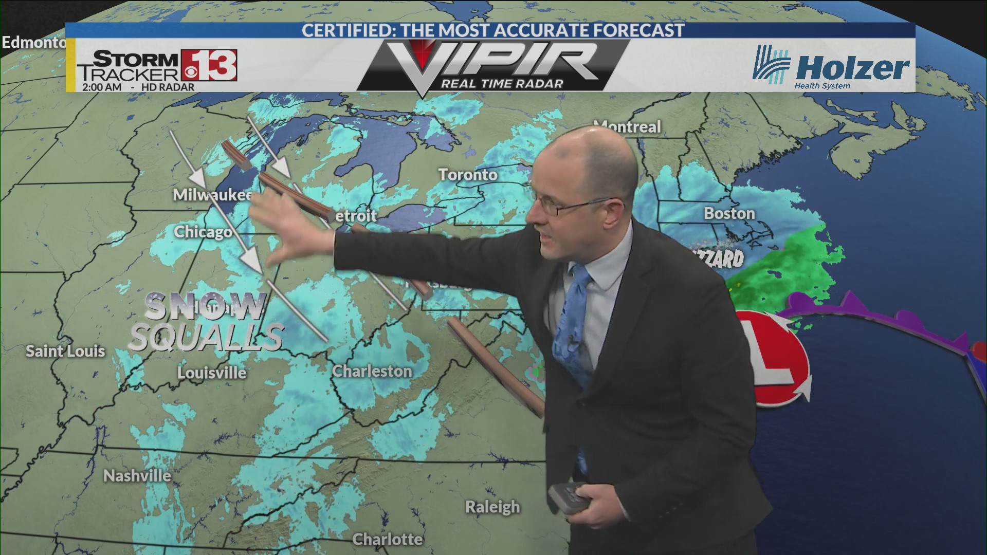 Monday winter weather update