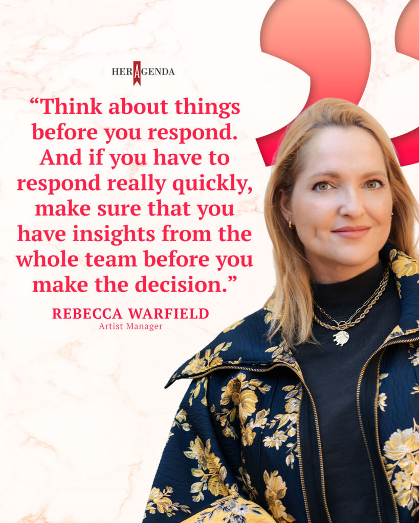 A peek inside her agenda: Rebecca Warfield