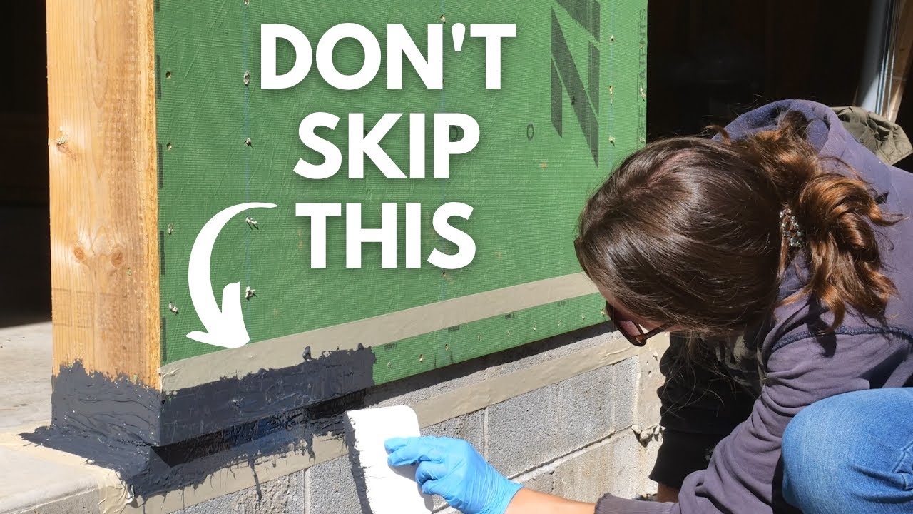 Stop water damage by sealing foundation to framing with liquid flash