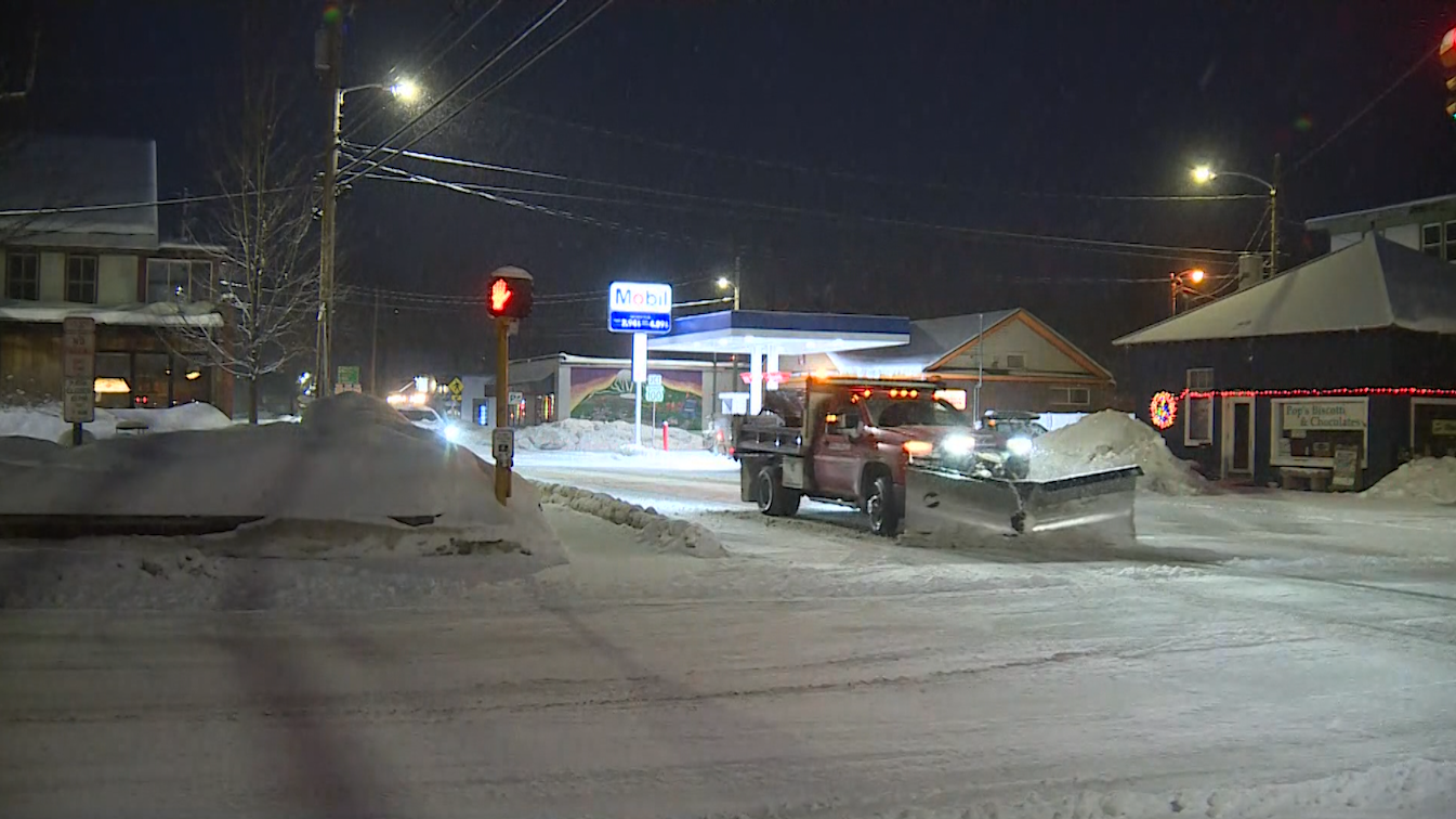 Blizzard clips southern Vermont with lingering snow showers