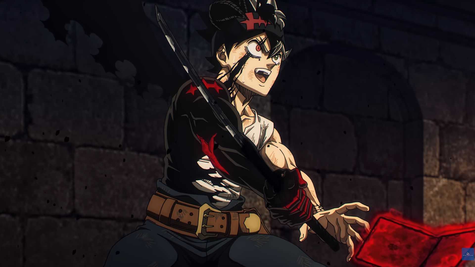 Asta weilding his Anti-Magic sword from Black Clover season 2 trailer