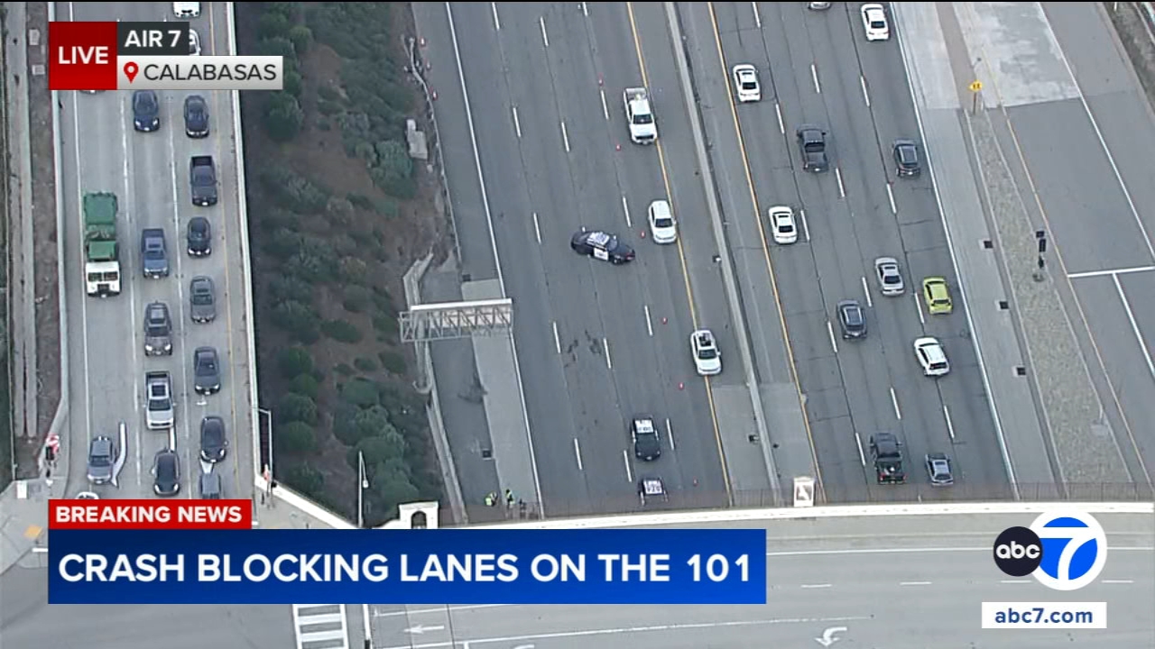 Deadly crash temporarily shuts down most eastbound lanes of 101 Fwy in ...