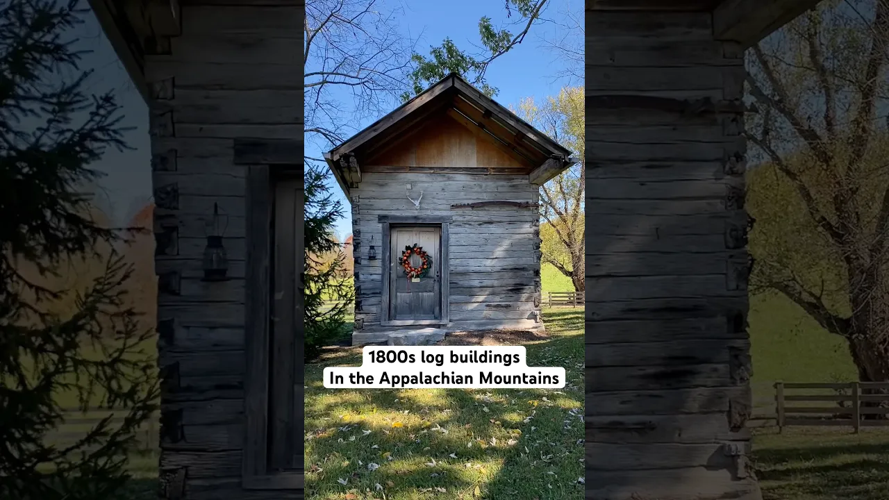 1800s log buildings preserved in the Appalachian Mountains #appalachia ...