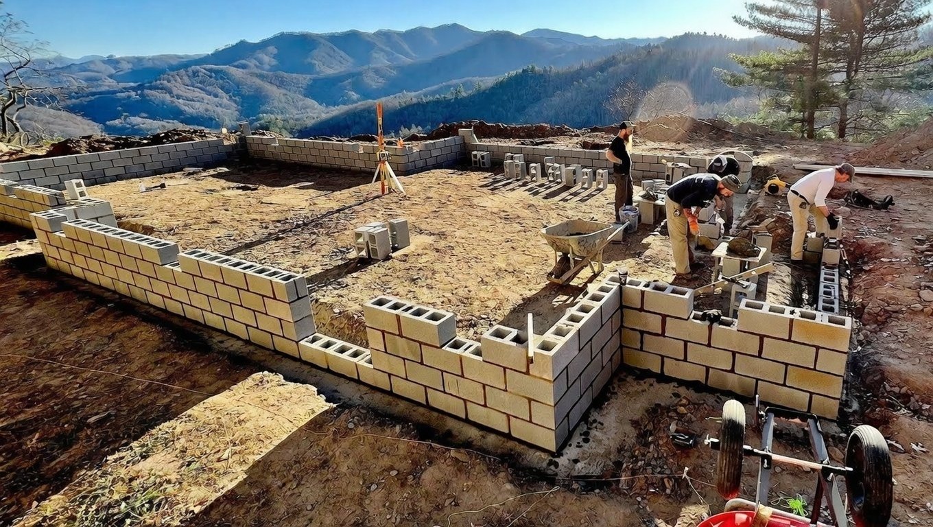 Mountain home build: Concrete day