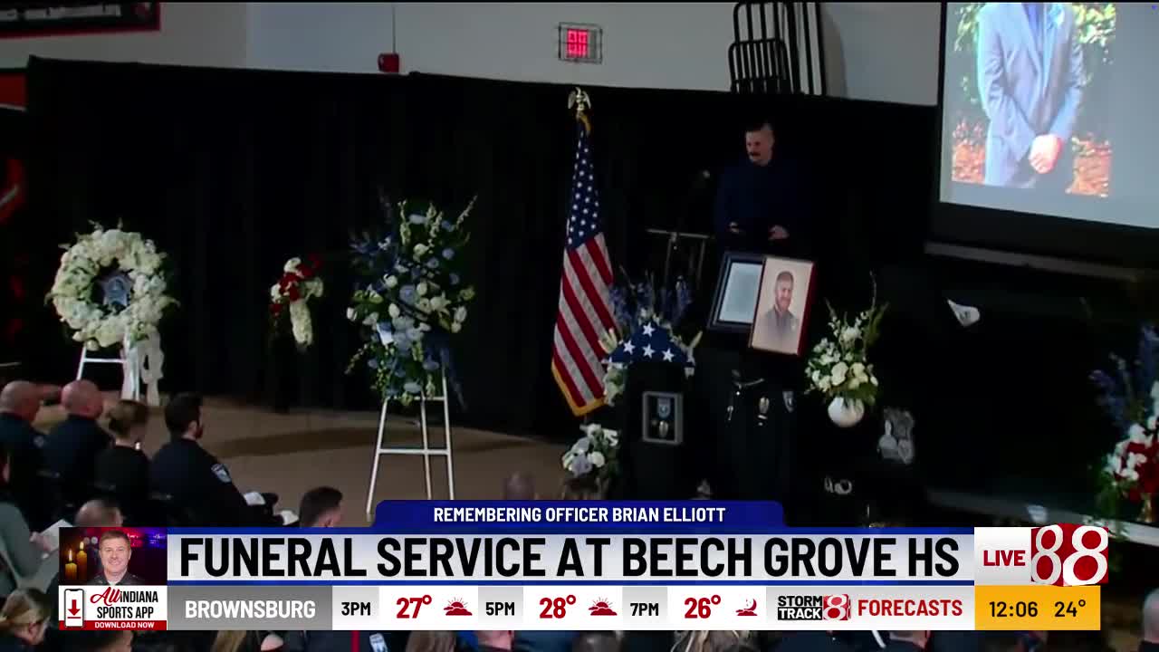 Best friend, Joshua Shrum, speaks at Brian Elliott's funeral