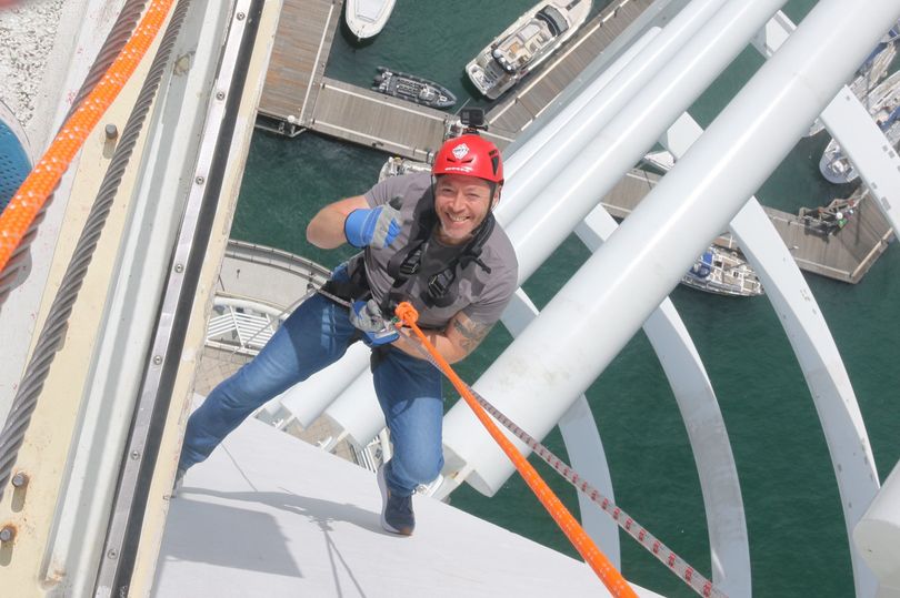 Cord snapped on man's 170ft crane bungee jump