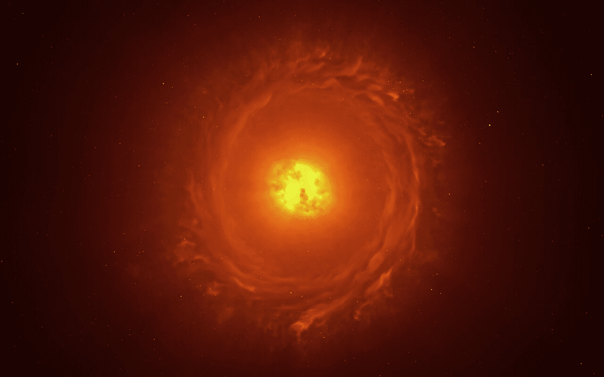 One of the largest known stars has changed color. Is an explosion imminent?