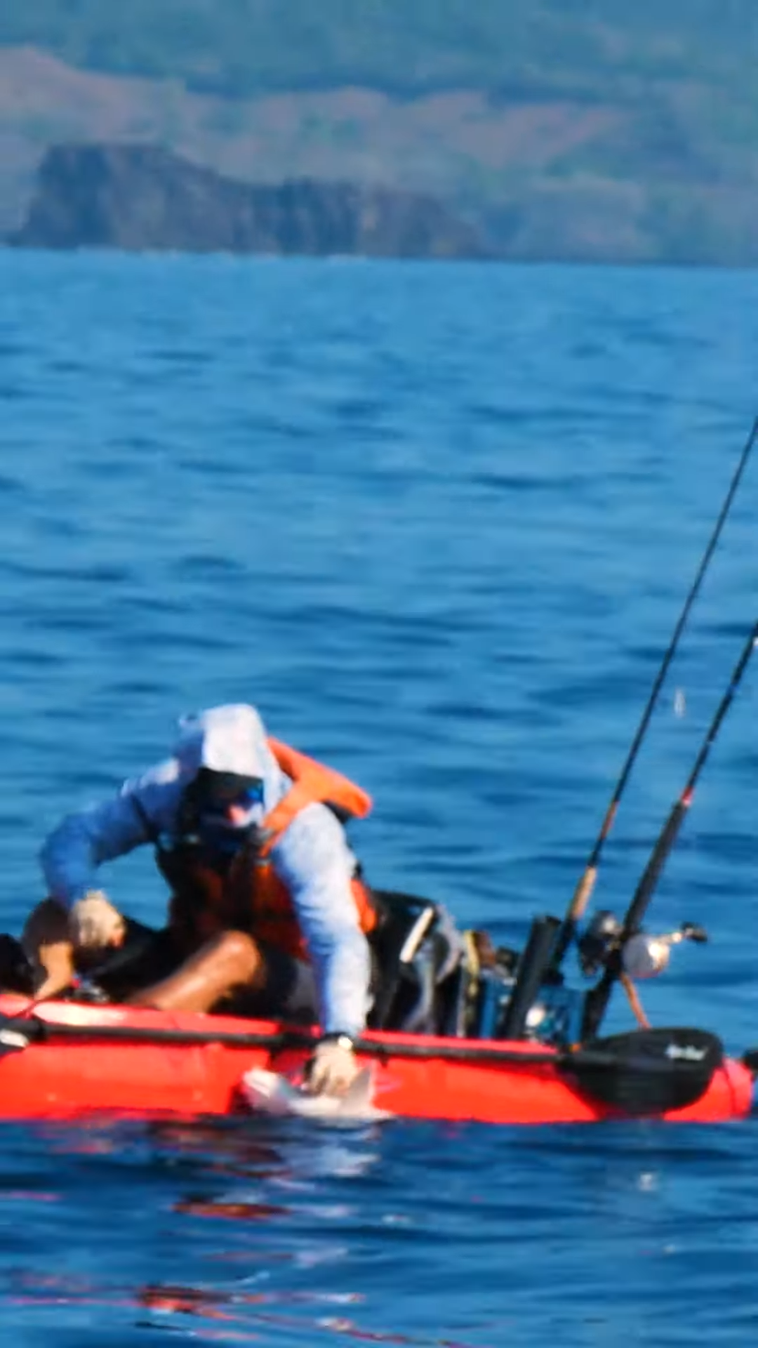This is what happens when you hook a huge fish in a no escape zone