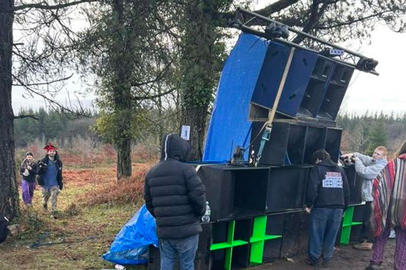 Illegal rave in forest keeps residents awake all night