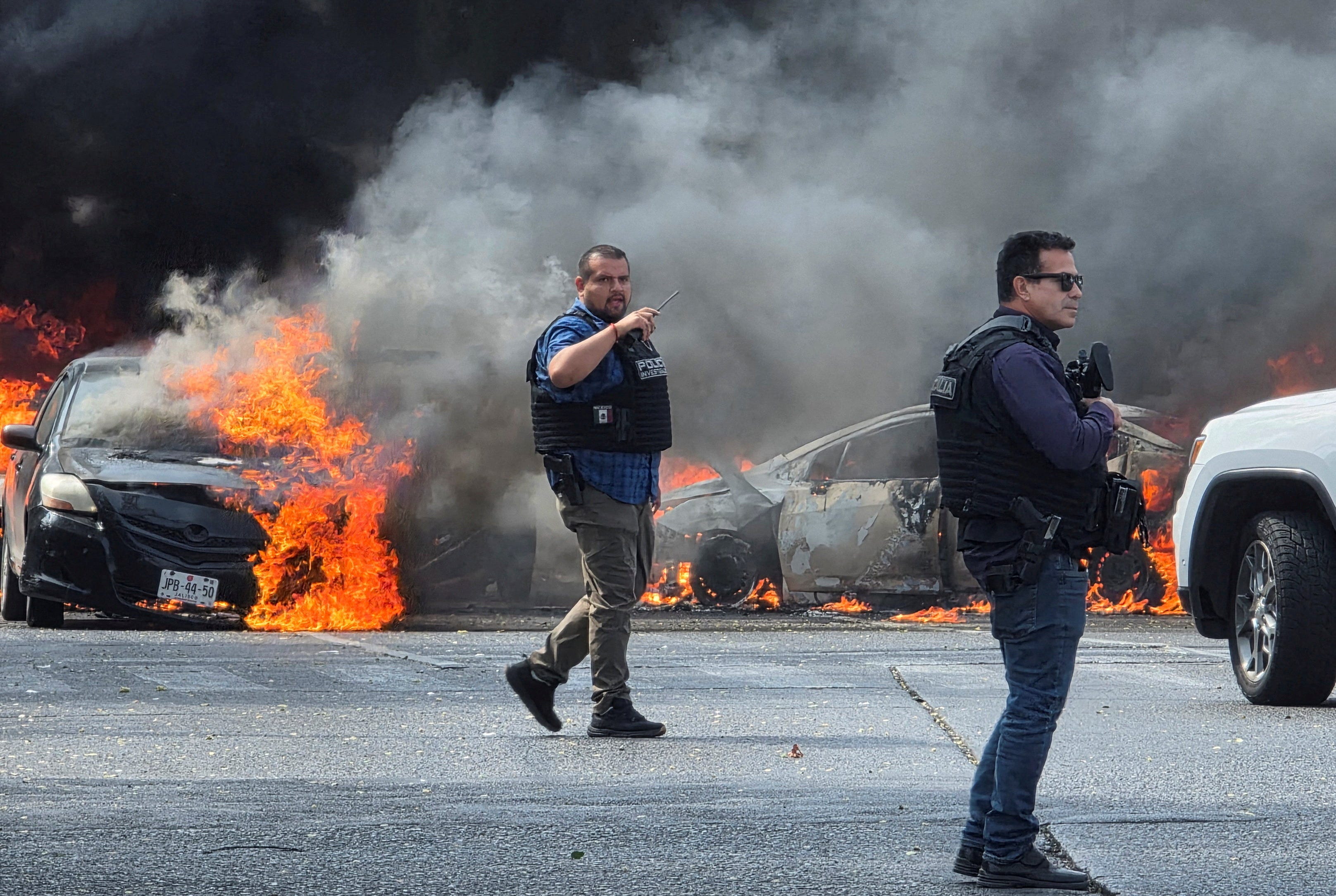 Photos show Mexico unrest after cartel leader 