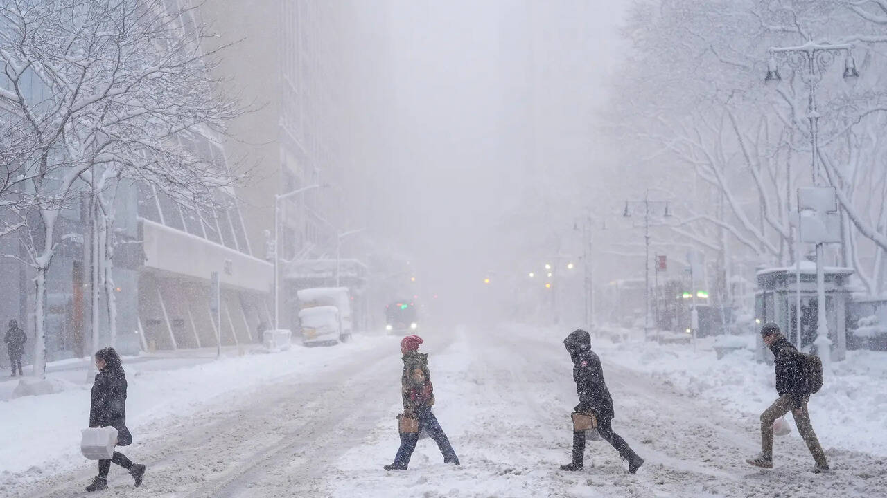 Severe winter storm disrupts air travel across northeastern US