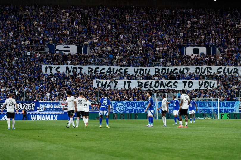 Anti-Chelsea banner 'banned' by Strasbourg officials as BlueCo chiefs ...