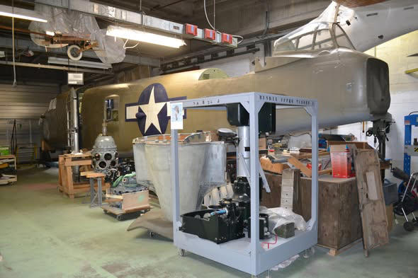 Catch-22 star North American B-25 Mitchell restoration continues in Belgium