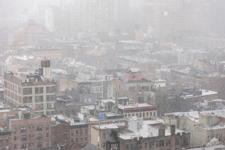 Blizzard blast: New York City battens down for major winter storm