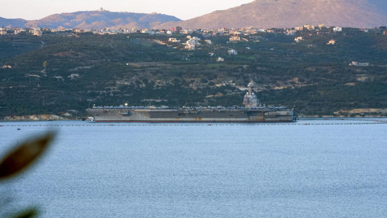 Στη Σούδα το αεροπλανοφόρο «Gerald R Ford» - Δείτε βίντεο και φωτογραφίες