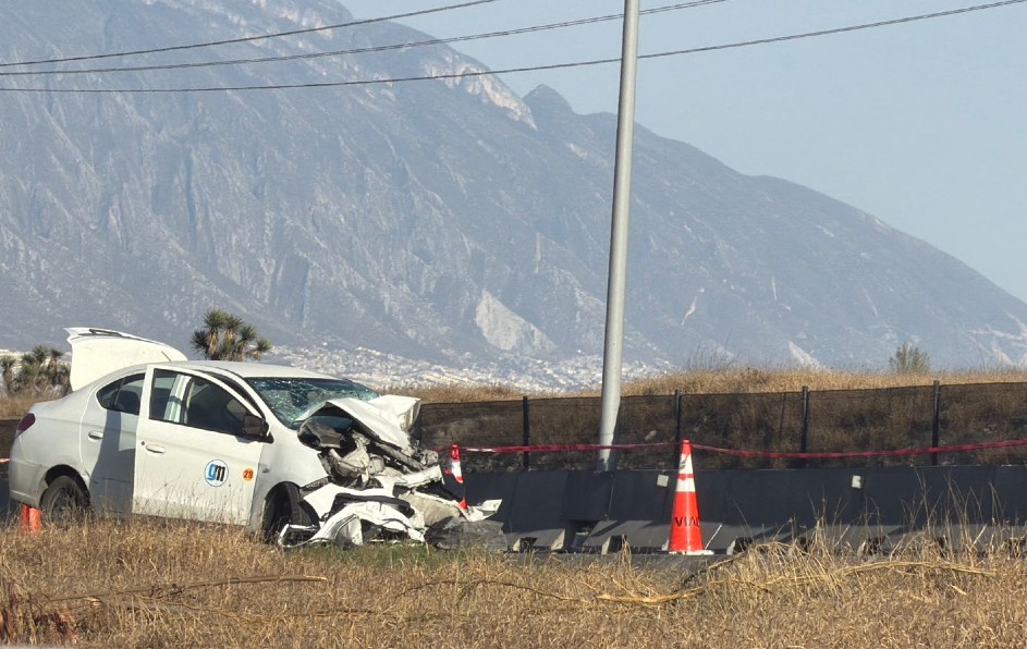 Choque deja un muerto y un herido grave en autopista Monterrey-Saltillo