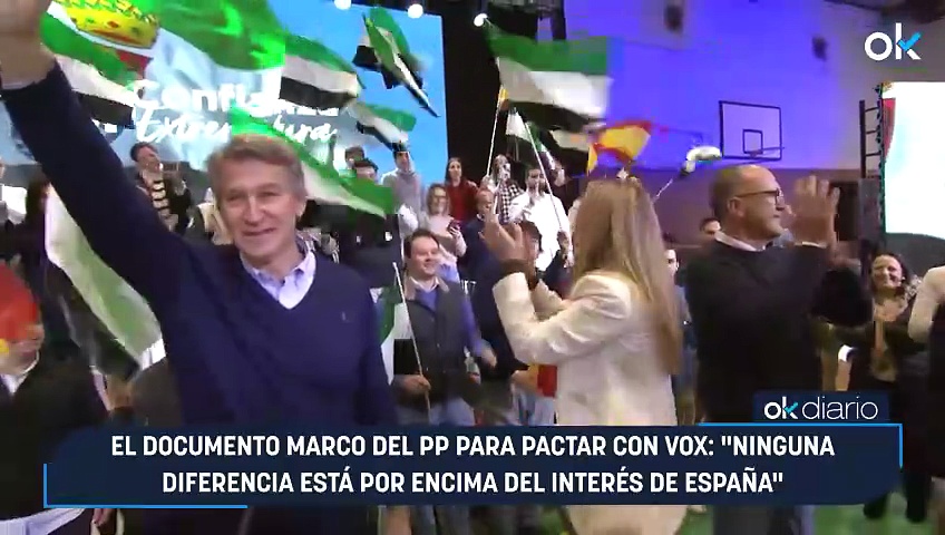 El documento marco del PP para pactar con Vox: «Ninguna diferencia está ...