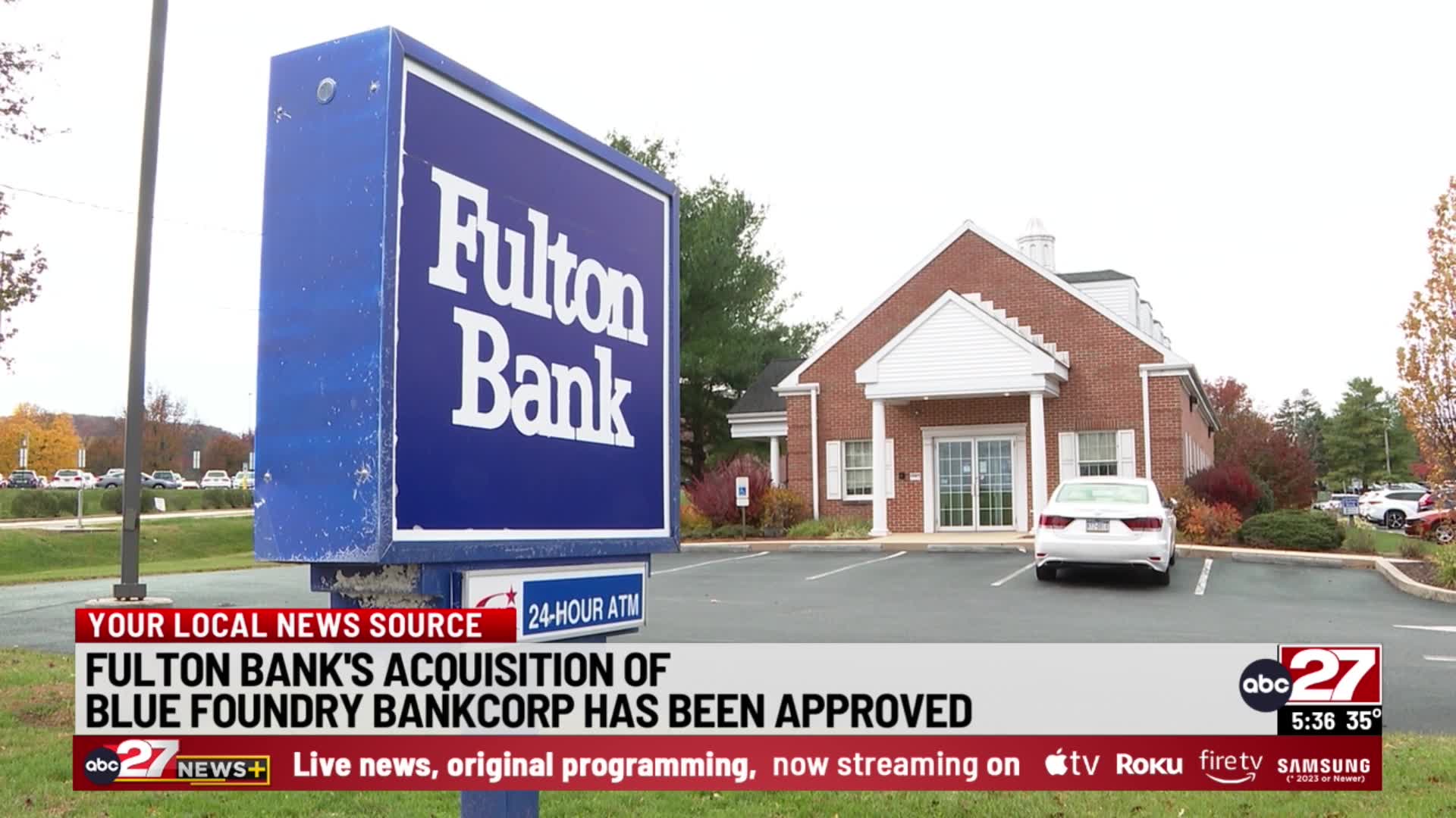 Fulton Bank's acquisition of New Jersey bank approved