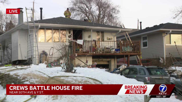 Firefighters investigate basement fire at house in South Omaha