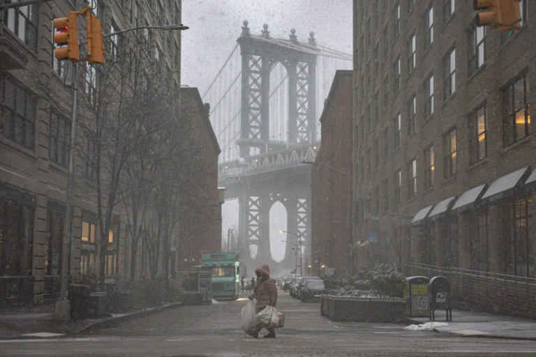 Blizzard blast: New York City battens down for major winter storm