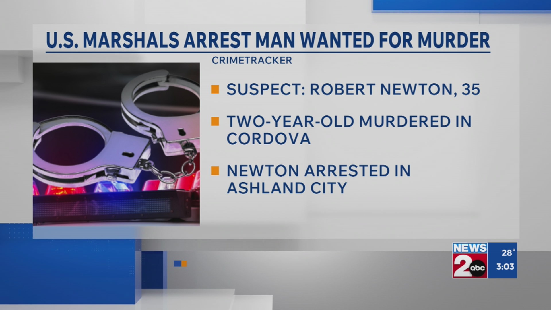Man accused of killing toddler in West Tennessee arrested by US ...