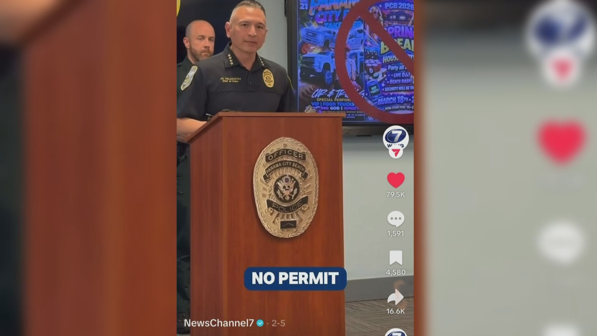 PCB police chief reacts to social media comments on spring break ...