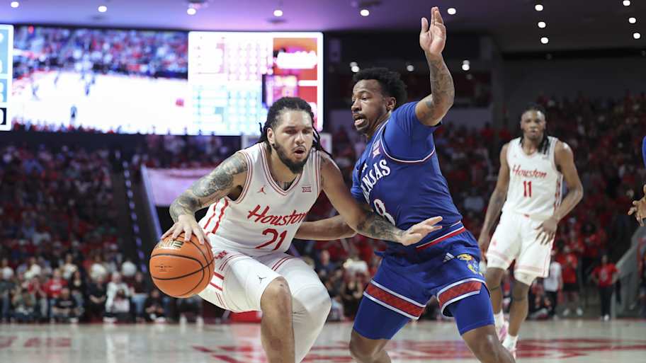 No. 5 Houston Cougars vs No. 14 Kansas Jayhawks live updates, box score