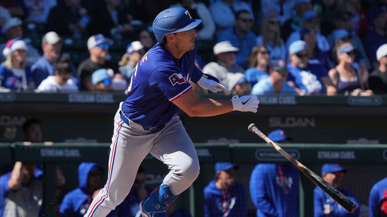 Rangers infielder leaves spring training with hamstring injury