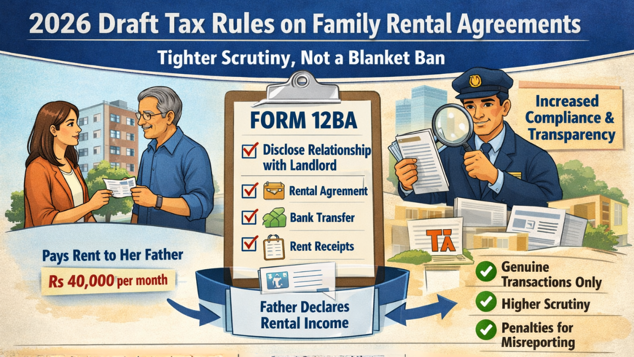 Draft income tax rules 2026: Can you legally pay rent to parents, in ...