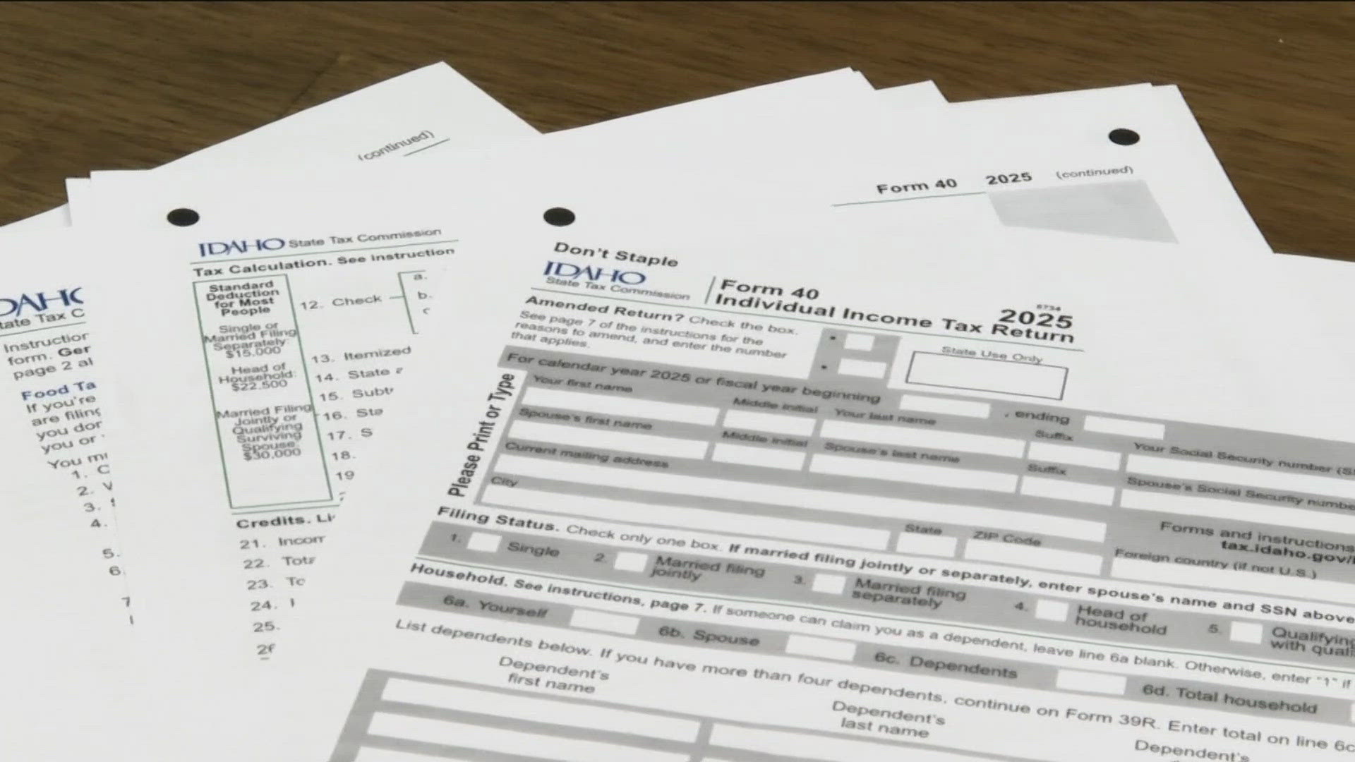 Idaho Tax Commission sets standard deduction update, taxpayers can file ...