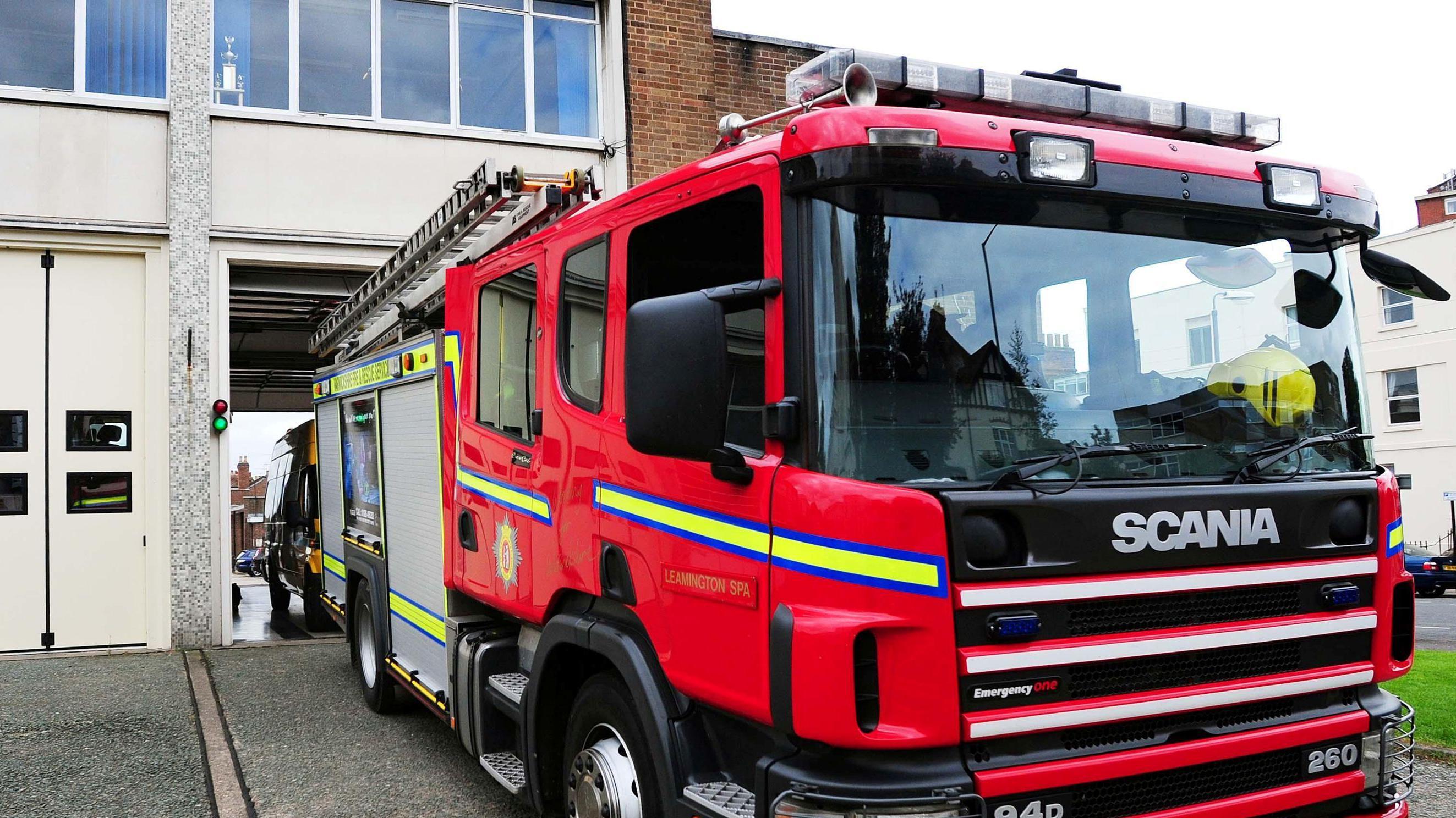 Crews tackle building fire as city road closed<br><br>